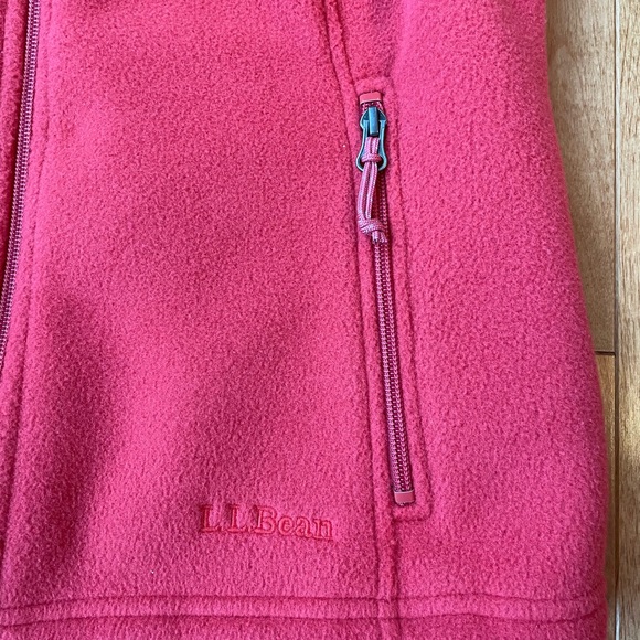 LL Bean Petite Small Woman’s Fleece Vest; Burnt Orange color - Picture 4 of 7